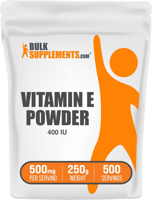 Paquete de polvo de vitamina E BulkSupplements 250 gramos