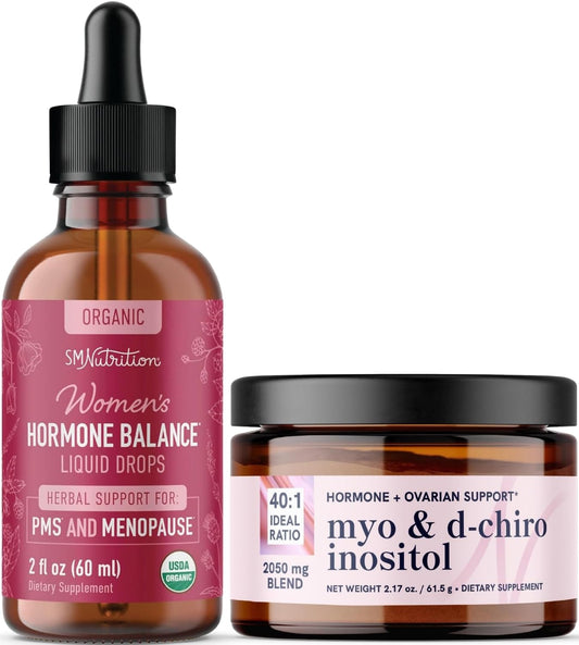 Paquete de polvo y tinctura de Myo-Inositol para equilibrio hormonal
