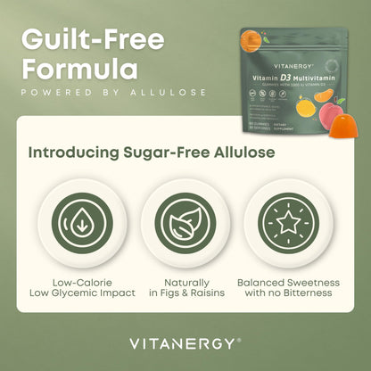 Paquete portátil de vitaminas masticables Vitanergy D3 K2
