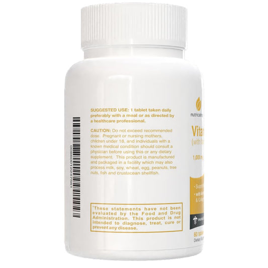 Paquete posterior vitaminas NUTRICASHOP Vitamina C vegana