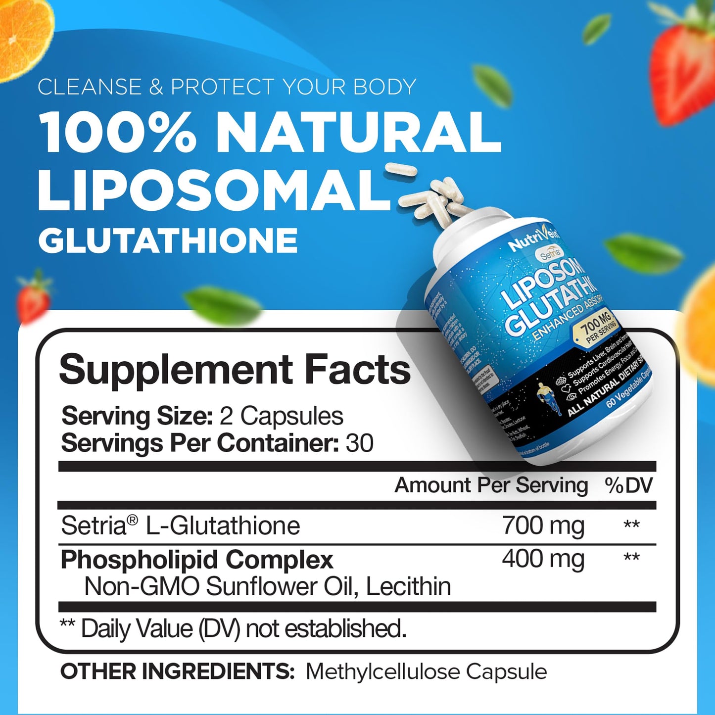 Paquete posterior Nutrivein vitamina c y glutatión