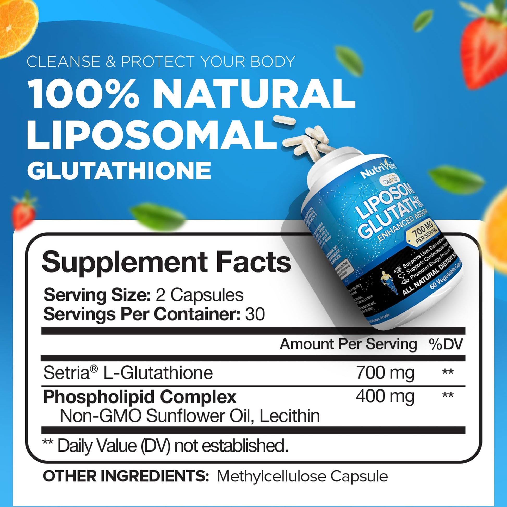 Paquete posterior Nutrivein vitamina c y glutatión