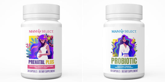 Paquete prenatal y probióticos Mama's Select para embarazo