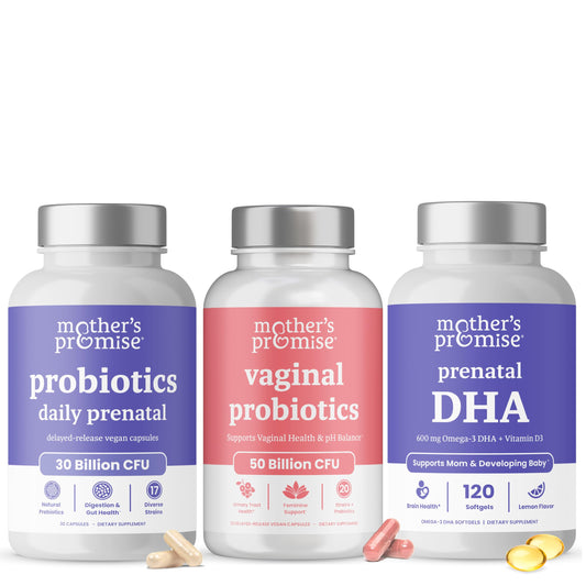 Paquete de probióticos y DHA prenatal Mother's Promise