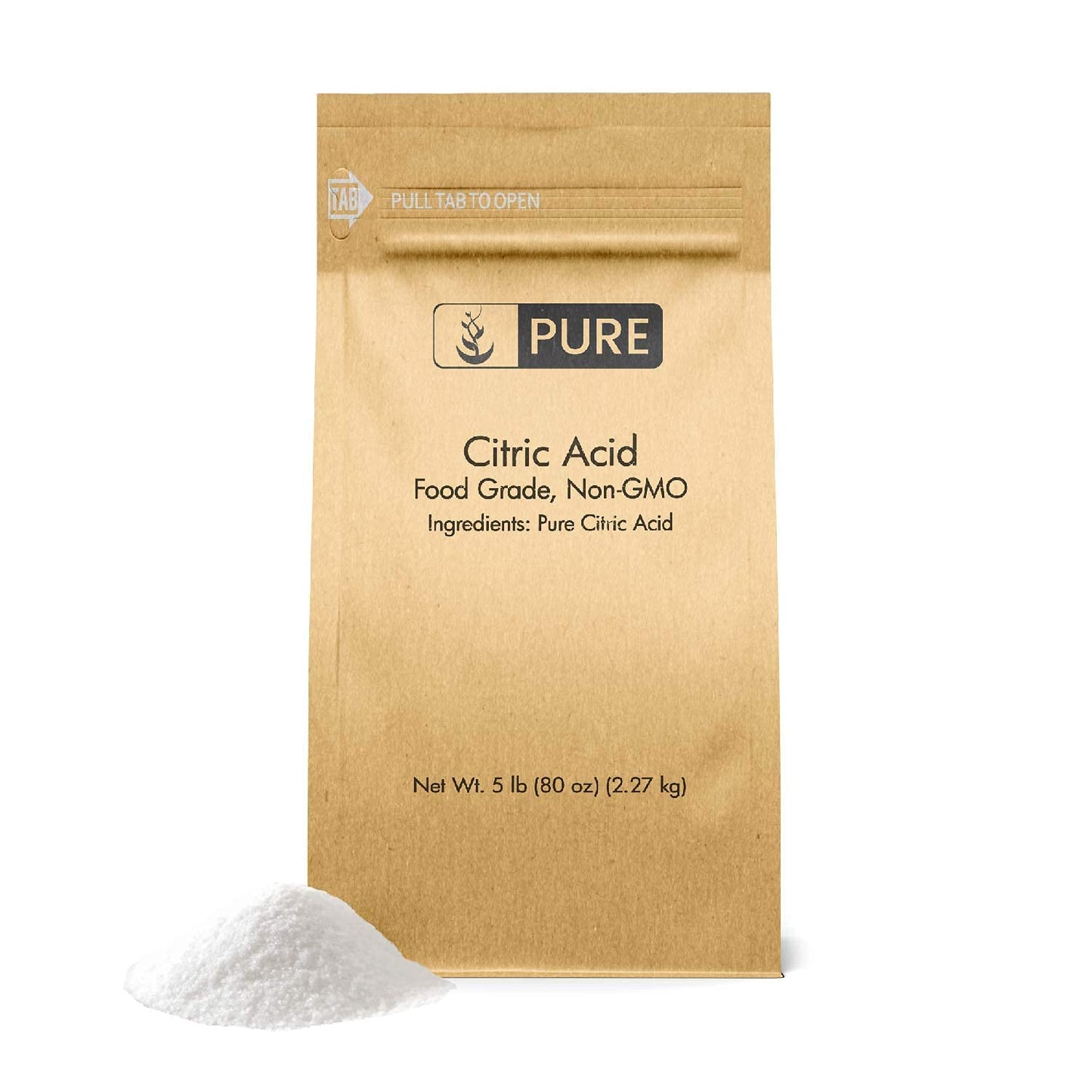 Paquete Pure Original ingredientes con vitamina c y ácido cítrico
