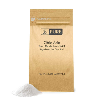 Paquete Pure Original ingredientes con vitamina c y ácido cítrico