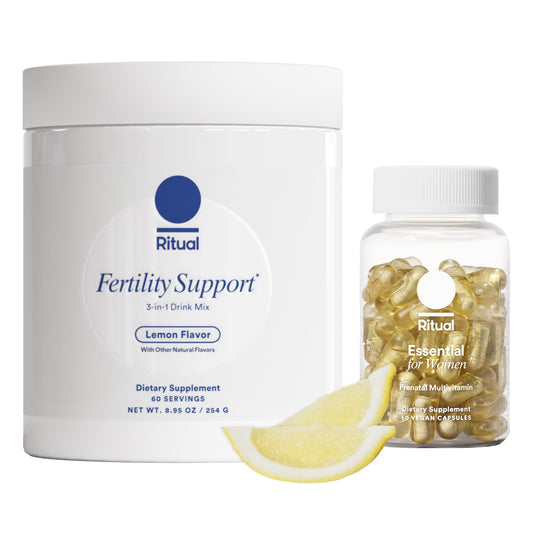Paquete Ritual preconcepción multivitamínico y mezcla para fertilidad