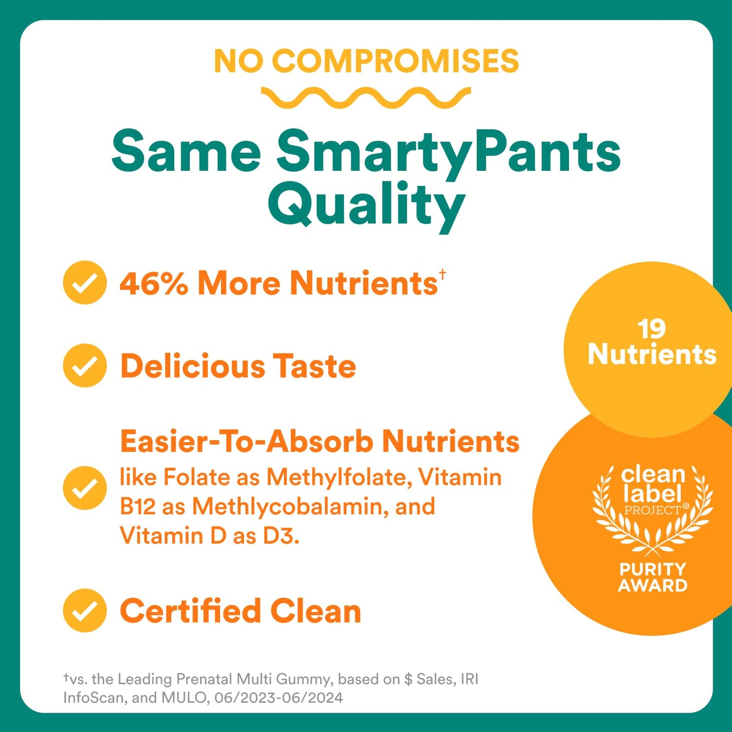 Paquete SmartyPants gomitas multivitaminas prenatal sin gluten