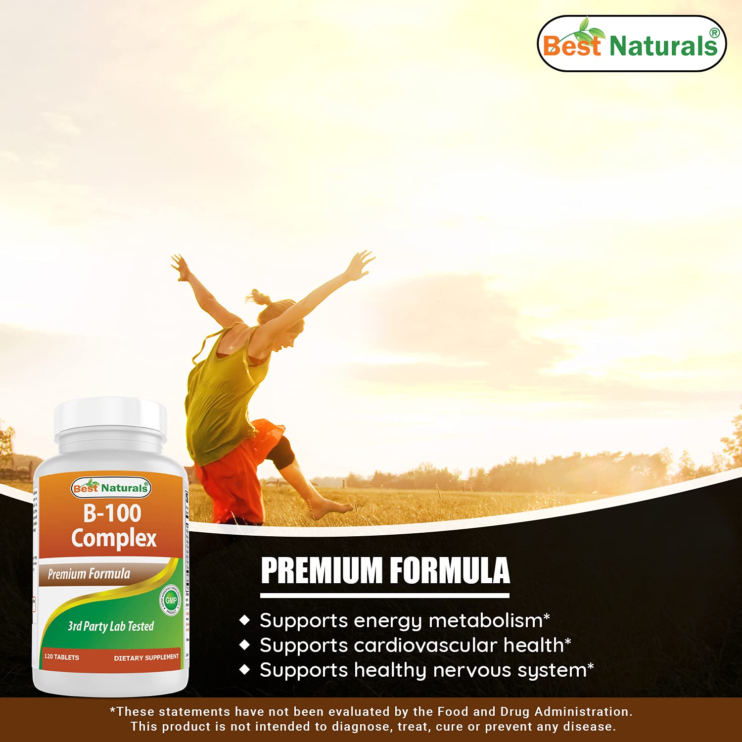 Paquete suplemento Best Naturals Vitamina A y B-100