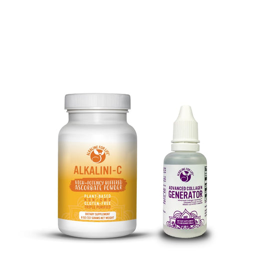 Paquete suplemento ejercicio belleza vitamina C y silicio Alkaline for Life