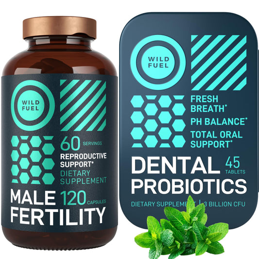 Paquete suplemento fertilidad masculina y probióticos WILD FUEL
