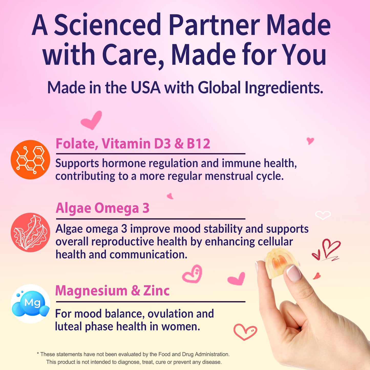 Paquete de suplemento hormonal mujer Neviss gomitas inositol
