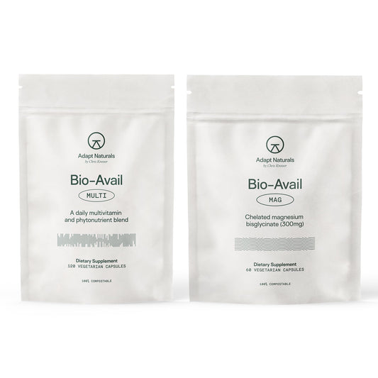Paquete de suplementos Adapt Naturals multivitamínico y magnesio