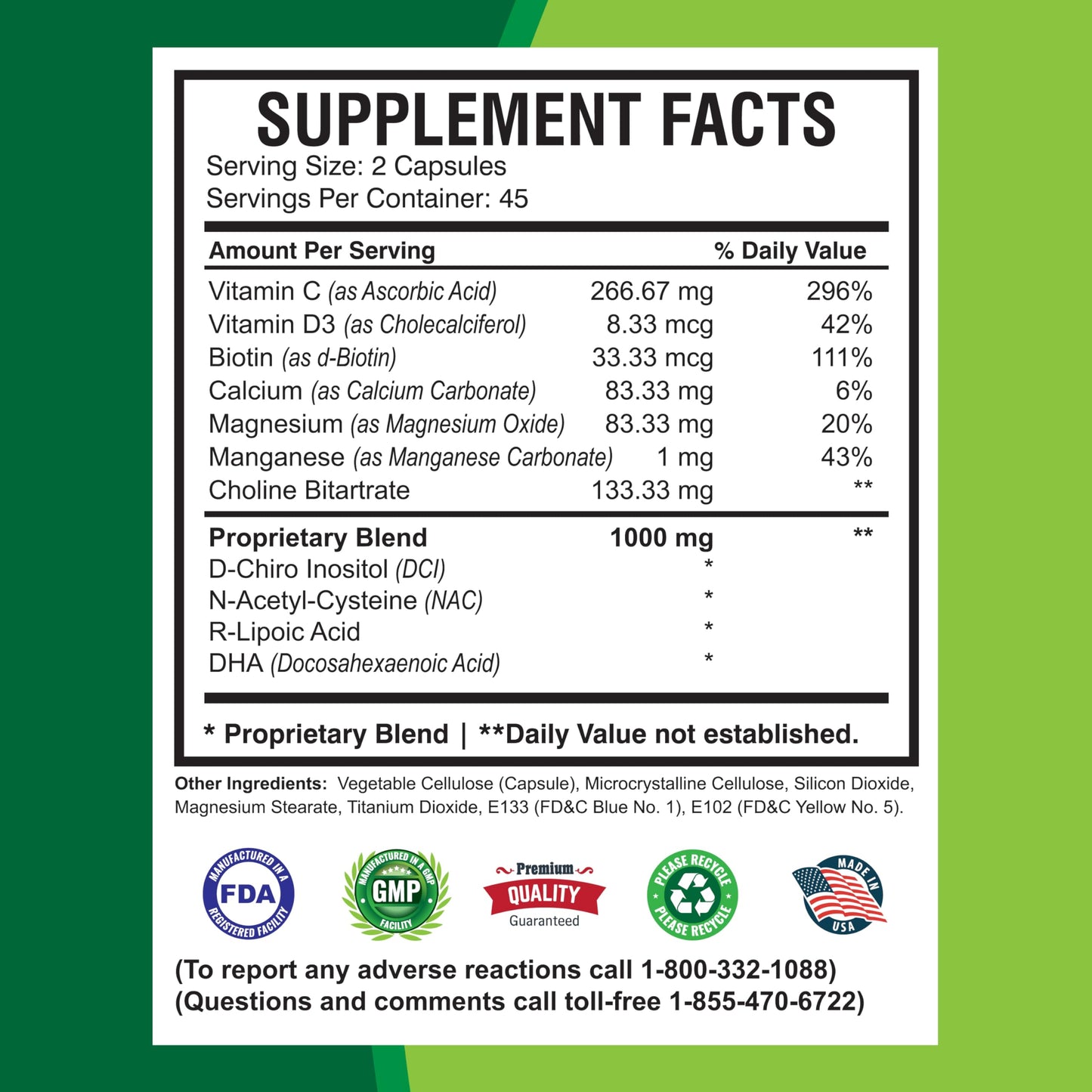 Paquete suplementos America Medic fertilidad y equilibrio hormonal