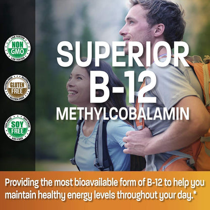 Paquete suplementos metil b12 bronson complejo vitaminas