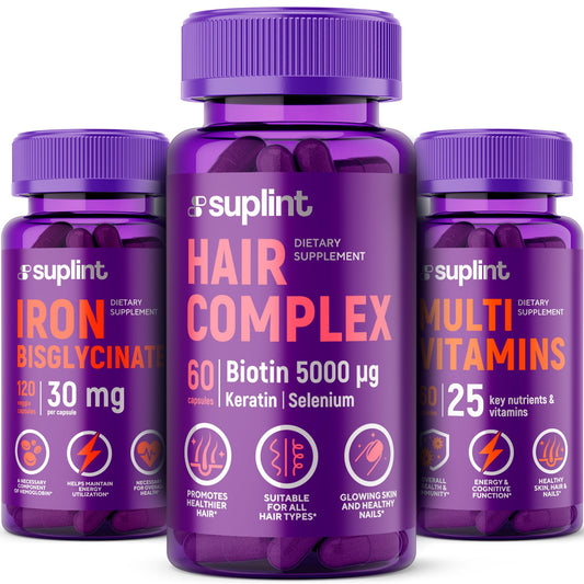 Paquete SUPLINT vitaminas para cabello vitalidad