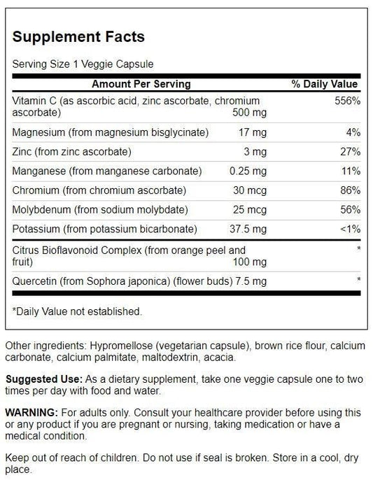 Paquete Swanson Ultimate vitamina C 500 mg