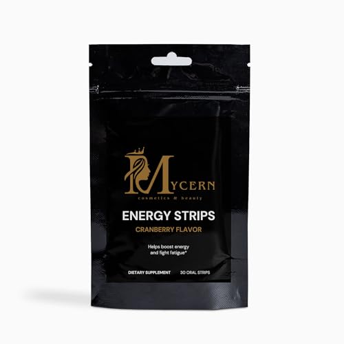 Paquete de tiras orales con cafeína y vitamina B12
