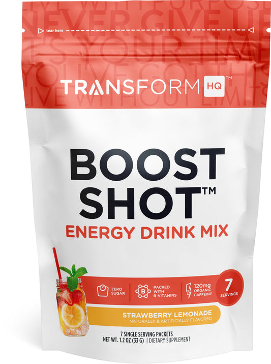 Paquete TransformHQ Boost Shot limonada fresa 7 sobres
