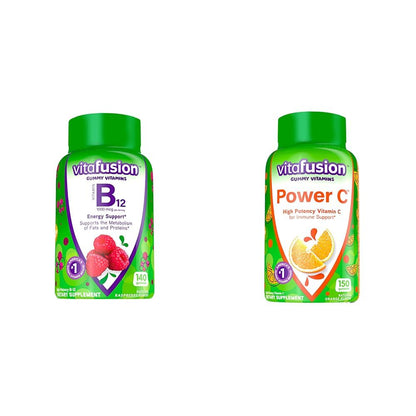 Paquete Vitafusion vitaminas masticables B12 y vitamina C
