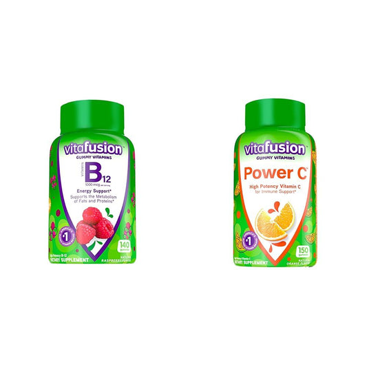 Paquete Vitafusion vitaminas masticables B12 y vitamina C