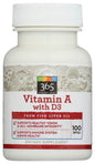 Paquete de Vitamina A con D3 100 unidades 365 Everyday Value