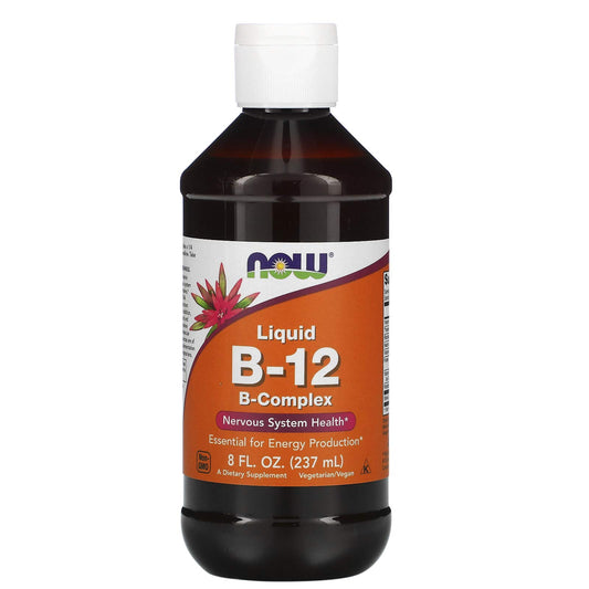 Paquete vitamina B-12 líquida Now Foods 2 botellas 8oz