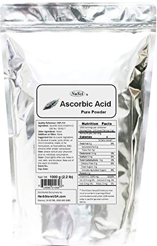 Paquete vitamina c polvo puro nusci