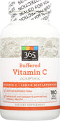Paquete de Vitamina C tamponada 365 Everyday Value 180 cápsulas