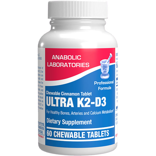 Paquete vitamina D3 K2 masticable sabor canela Anabolic