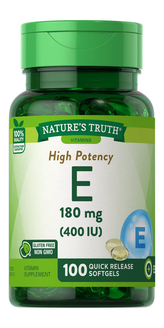 Paquete doble de Vitaminas E Nature's Truth 400 UI 200 cápsulas