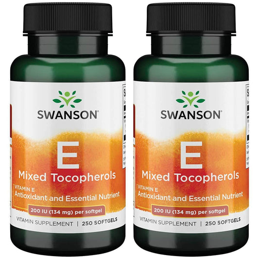 Paquete vitamina E Swanson 200 IU 250 cápsulas blandas