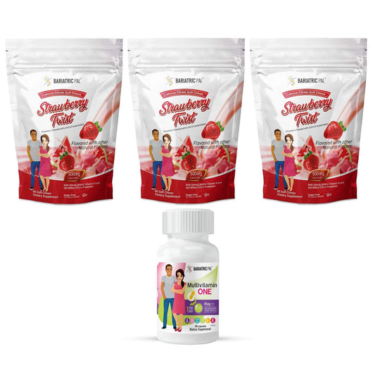Paquete de vitaminas bariátricas BariatricPal Fresa Twist