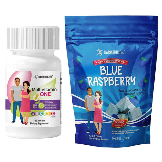 Paquete vitaminas bariátricas BariatricPal frambuesa azul 30 días
