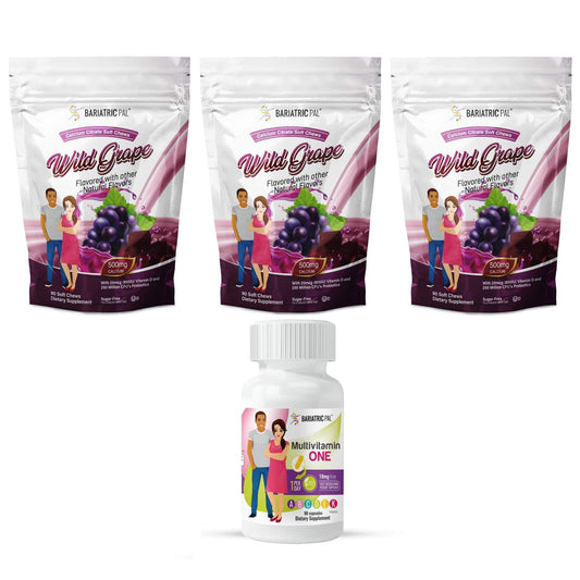 Paquete de vitaminas BariatricPal multivitaminas y calcio