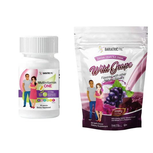 Paquete vitaminas BariatricPal sabor uva silvestre 30 días