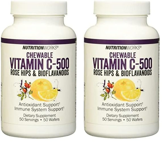 Paquete vitaminas masticables vitamina c Nutrition Works