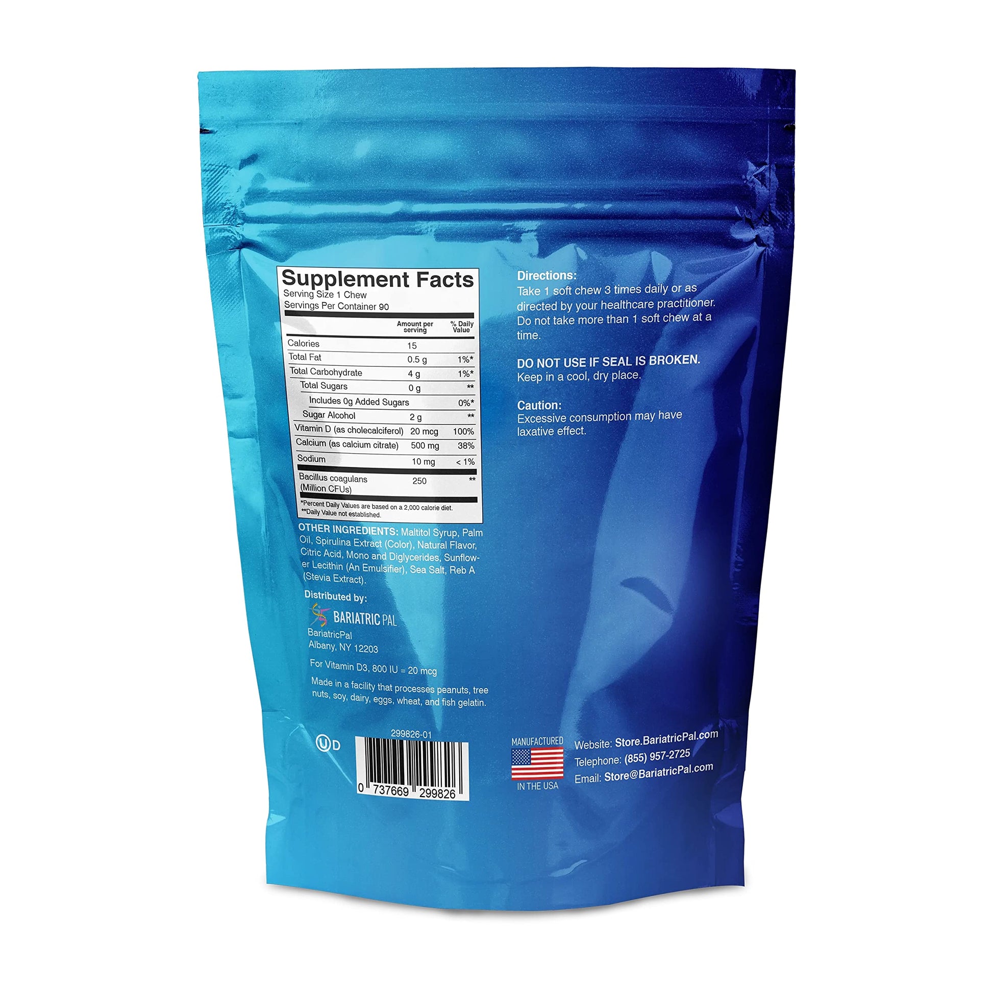 Paquete vitamínico BariatricPal apoyo nutricional post cirugía