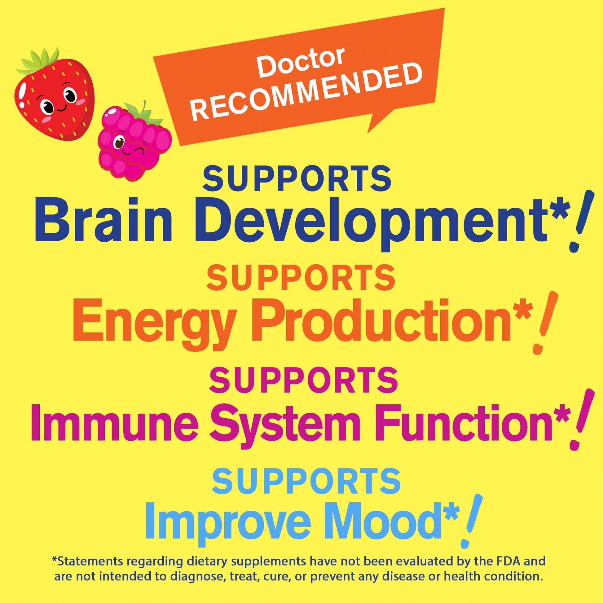 Paquete vitamínico infantil WellYeah D3 y B12 masticables