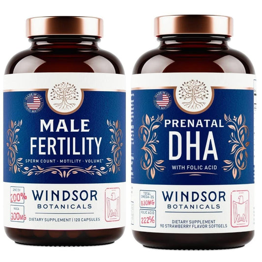 Paquete WINDSOR BOTANICALS fertilidad masculina y vitaminas prenatales