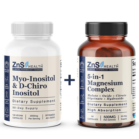 Paquete ZnS Health complejo magnesio y Myo-Inositol para salud