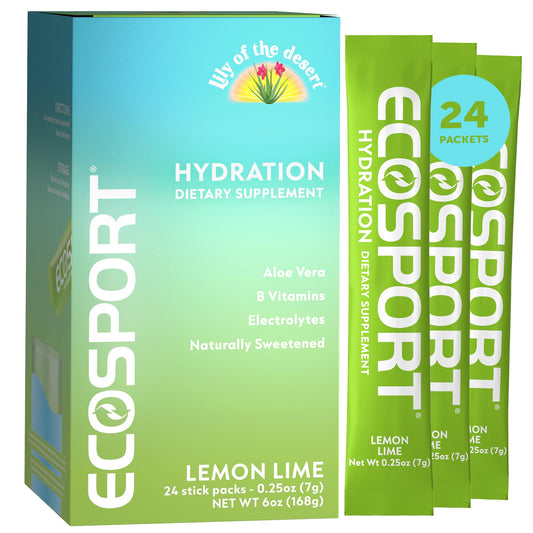 Paquetes de hidratación instantánea EcoSport sabor limón lima por Lily of The Desert