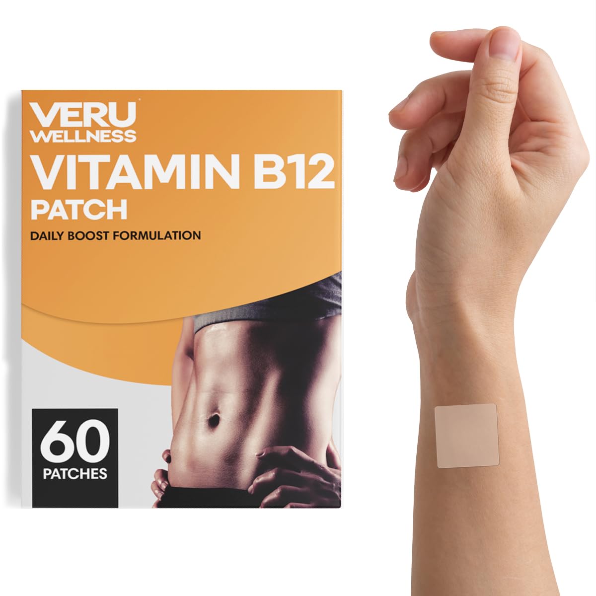 Parche B12 natural resistente al agua y al sudor