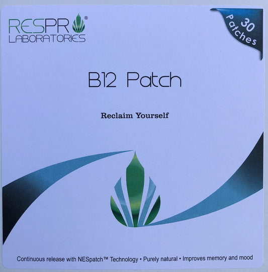 Parche Energía Natural B12 Respro Labs paquete frontal