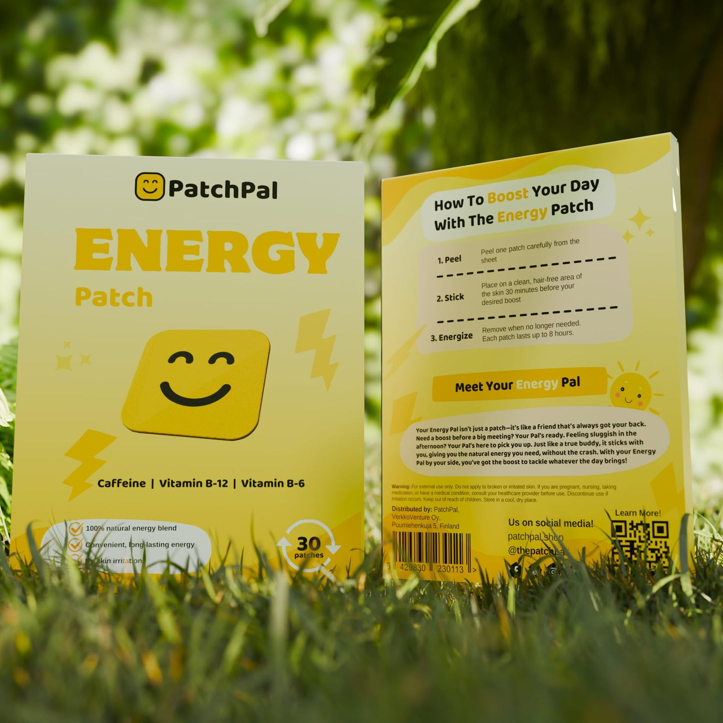 Parche fácil de aplicar para energía continua PatchPal