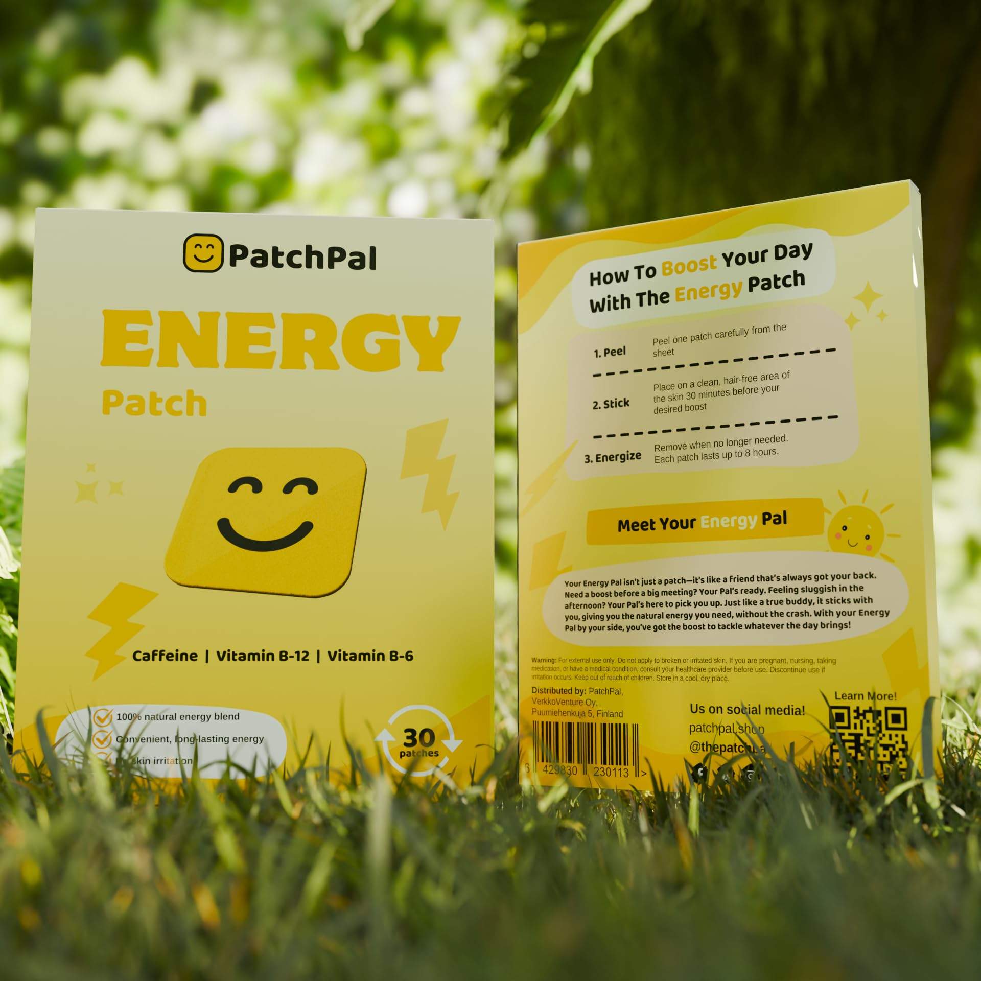Parche fácil de aplicar para energía continua PatchPal