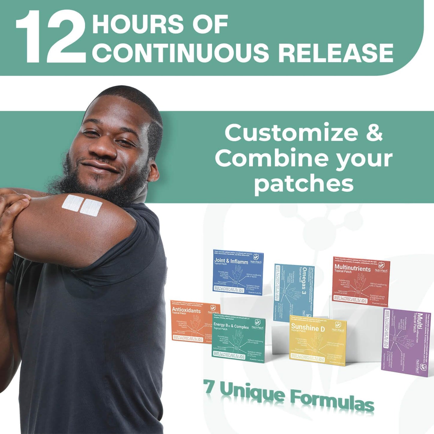 Parche Nutri-Patch energía 30 unidades paquete
