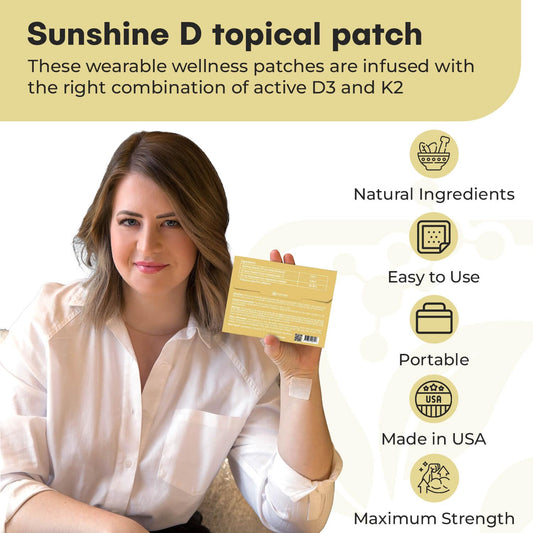 Parche NUTRI-PATCH Sunshine D aplicación fácil en piel limpia