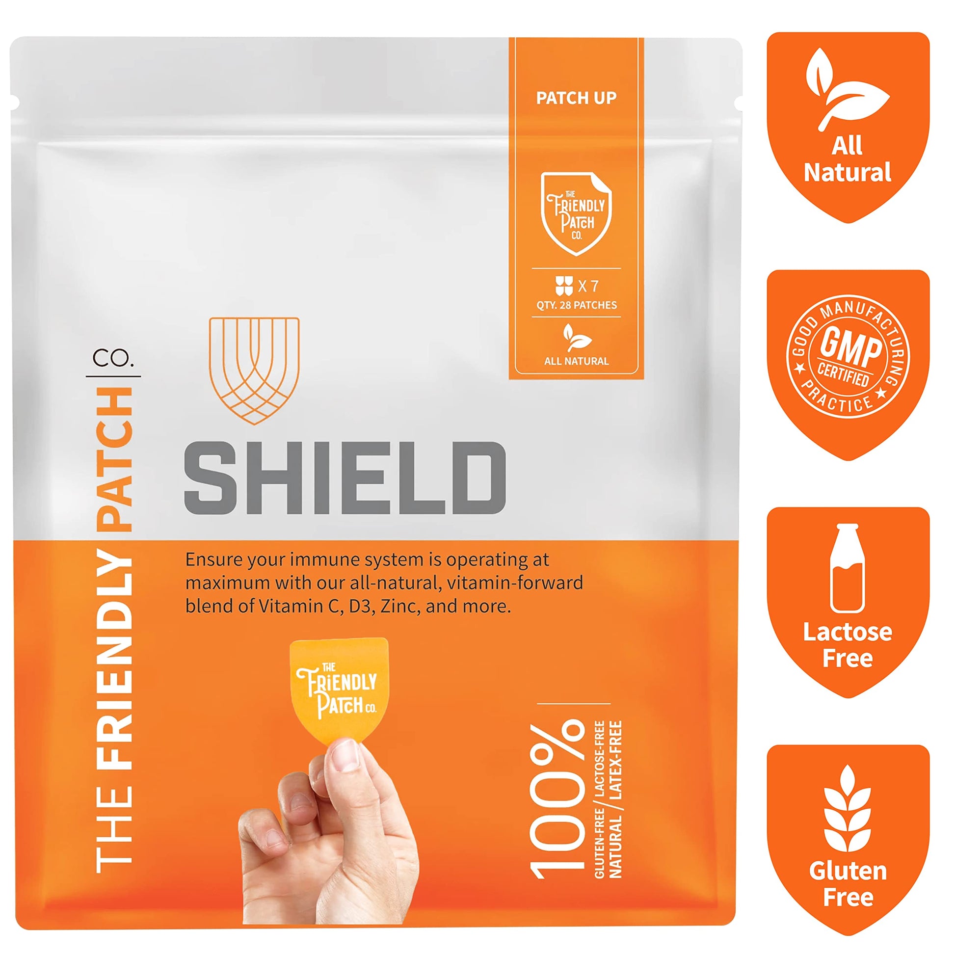 Parche Shield para refuerzo inmunológico, 100% natural