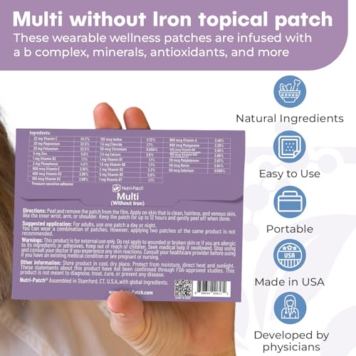 Parche tópico NUTRI-PATCH con minerales y vitaminas